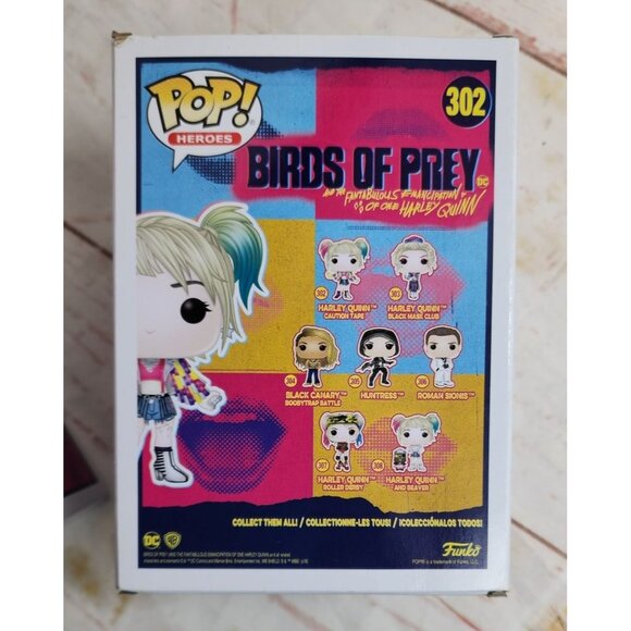 Pop Heroes Birds of Prey 302 Harley Quinn Caution Tape Vinyl Figure Funko Pop - Picture 12 of 16